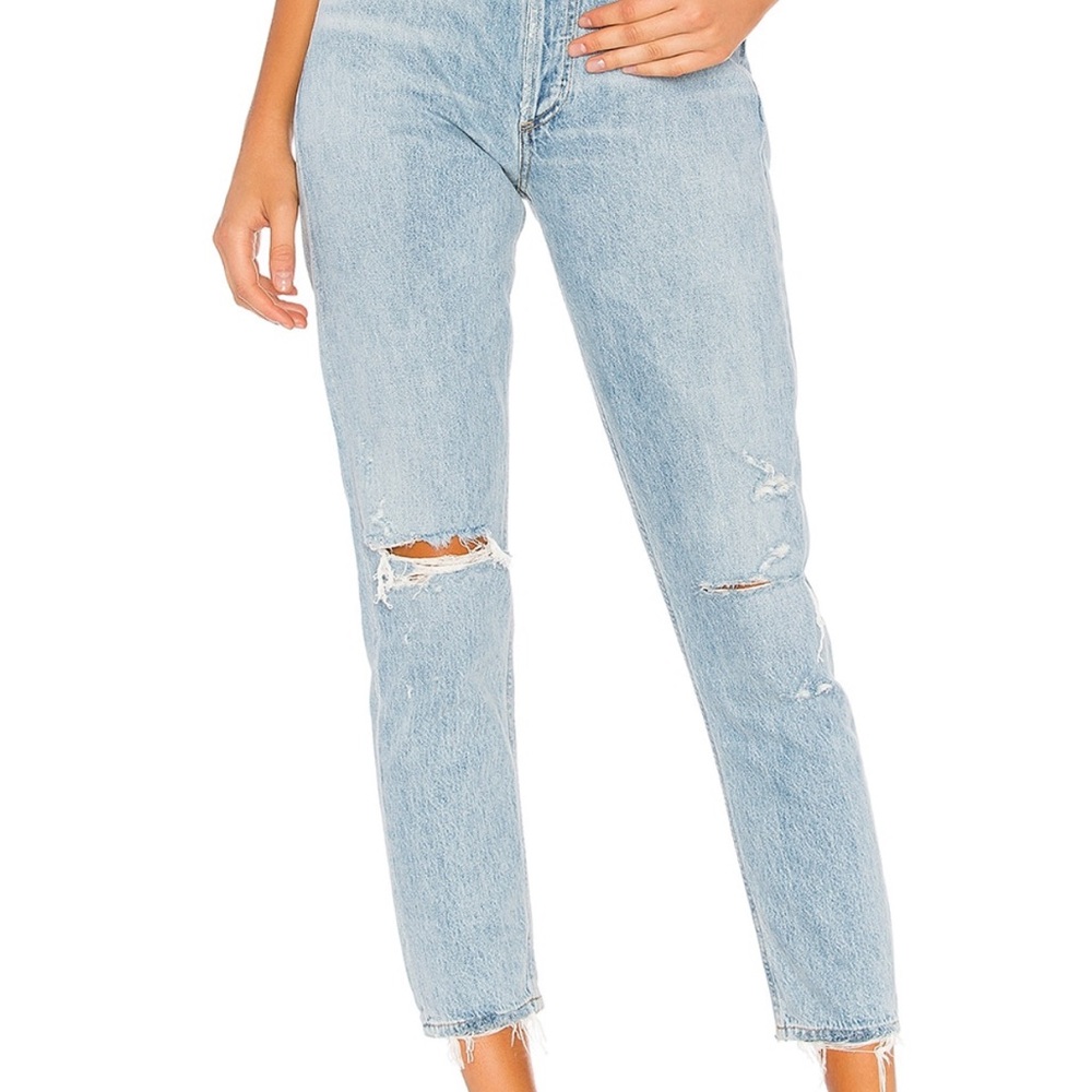 Light Blue Distressed Women Jeans WITH ALTERED WAIST